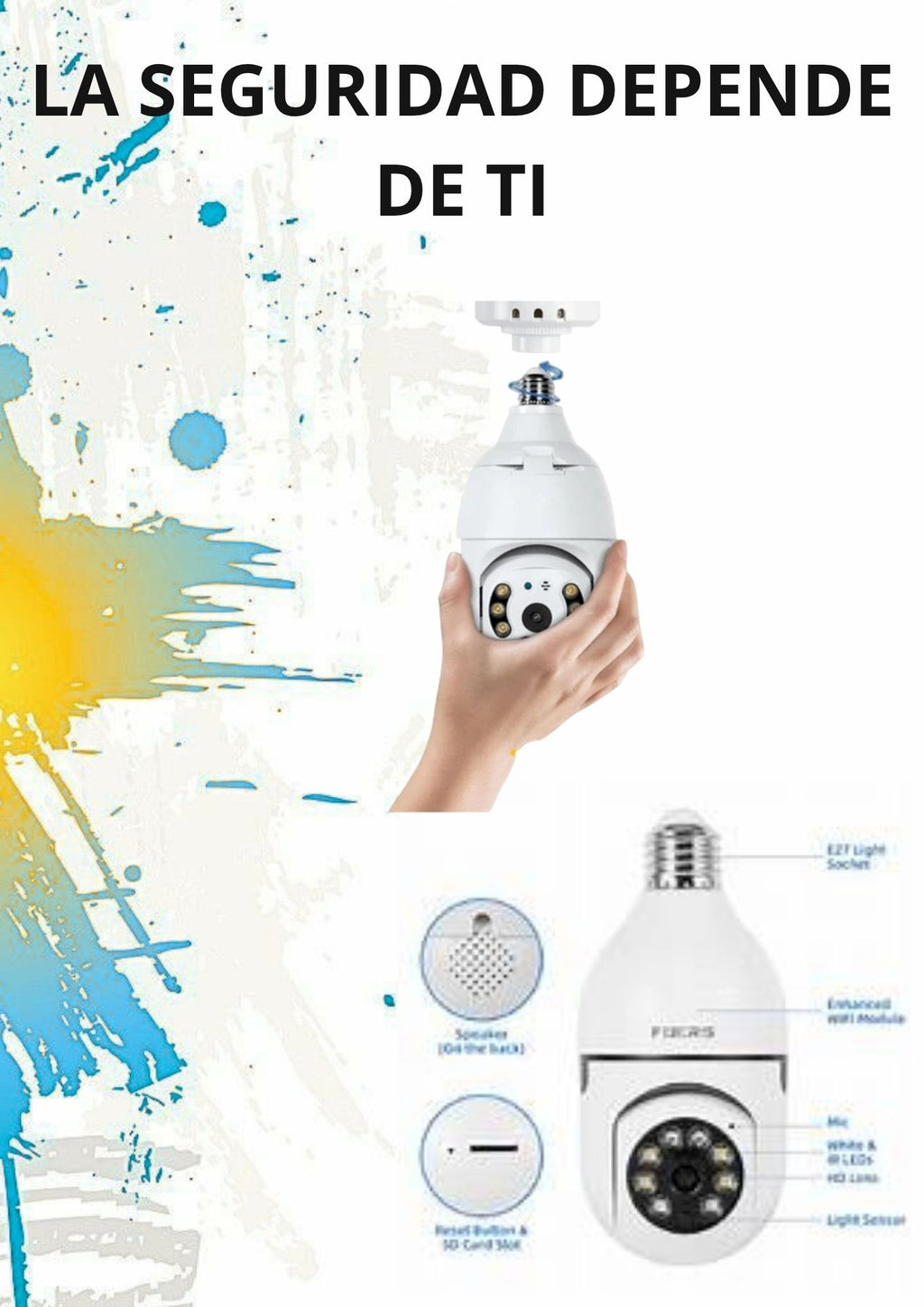 Foco Cámara Seguridad Inteligente